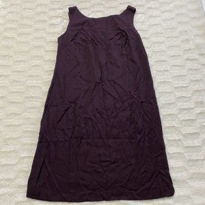 Quadra Tank/Shift Dress Women's Burgundy Size 16W Boat Neck Back Zip Regular Fit